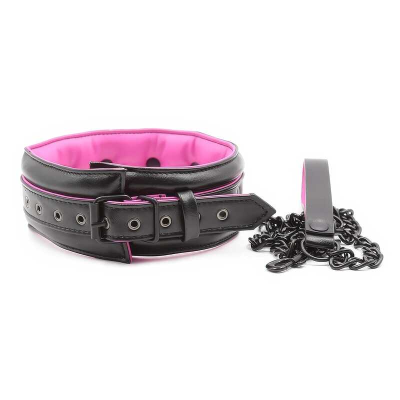 BDSM-Halsband aus gepolstertem Leinen