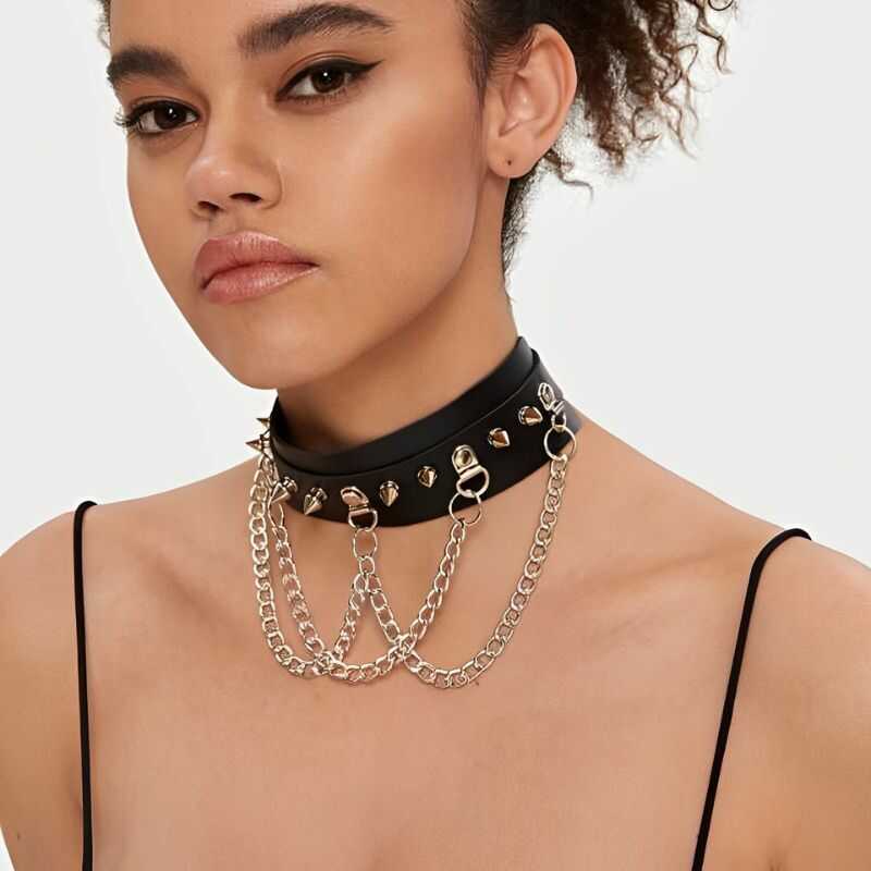 Gotische Ketten Halsband