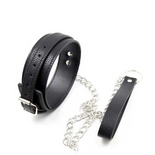 Leder bdsm leine halsband – Produktbild