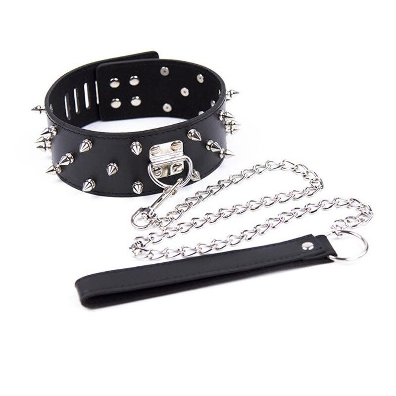 Leine bdsm halsband Mit Nieten