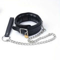 Leder leinen halsband + Vorhänge schloss