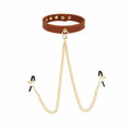 Vintage Nippelklemmen Halsband BDSM