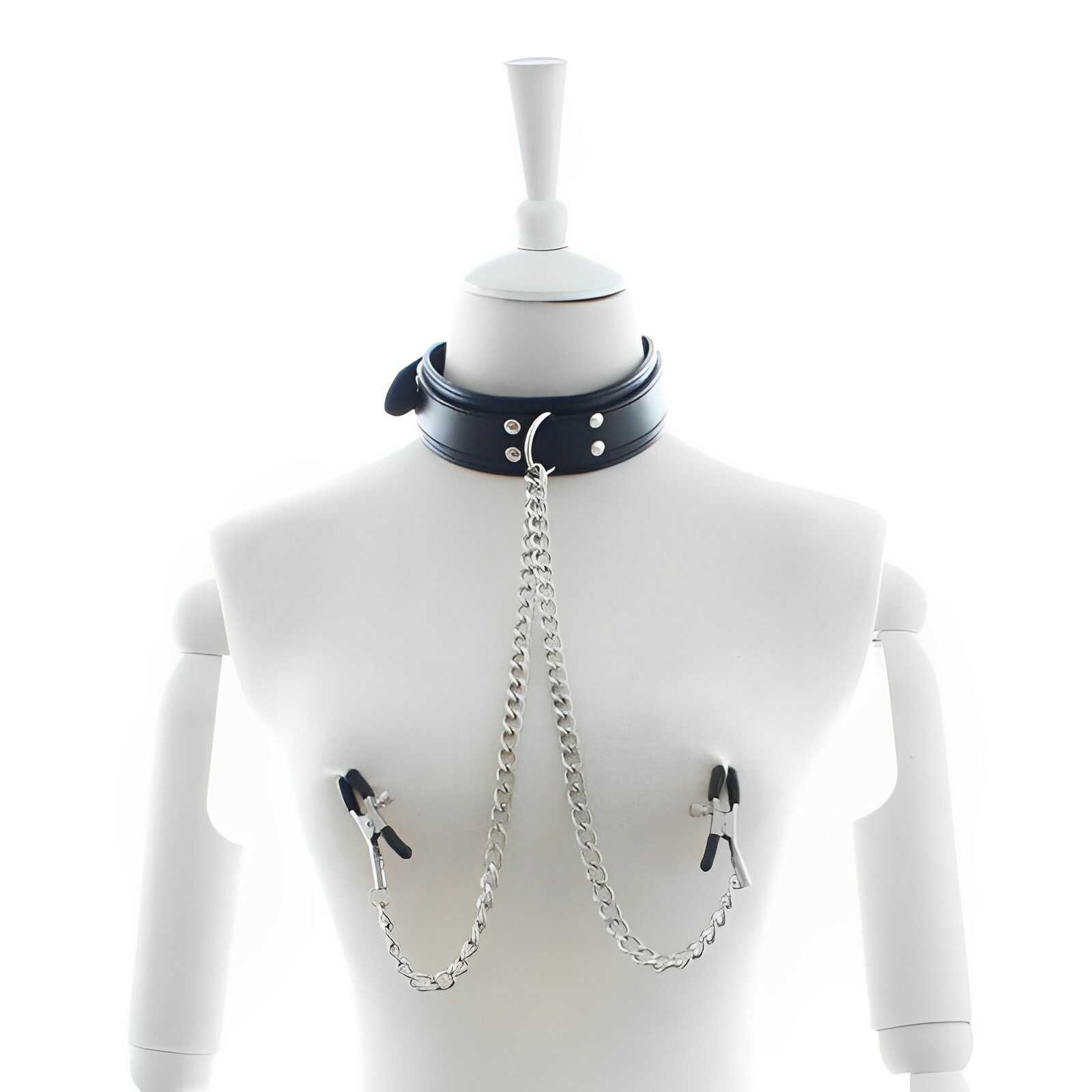 Nippelklemmen Mit Halsband BDSM