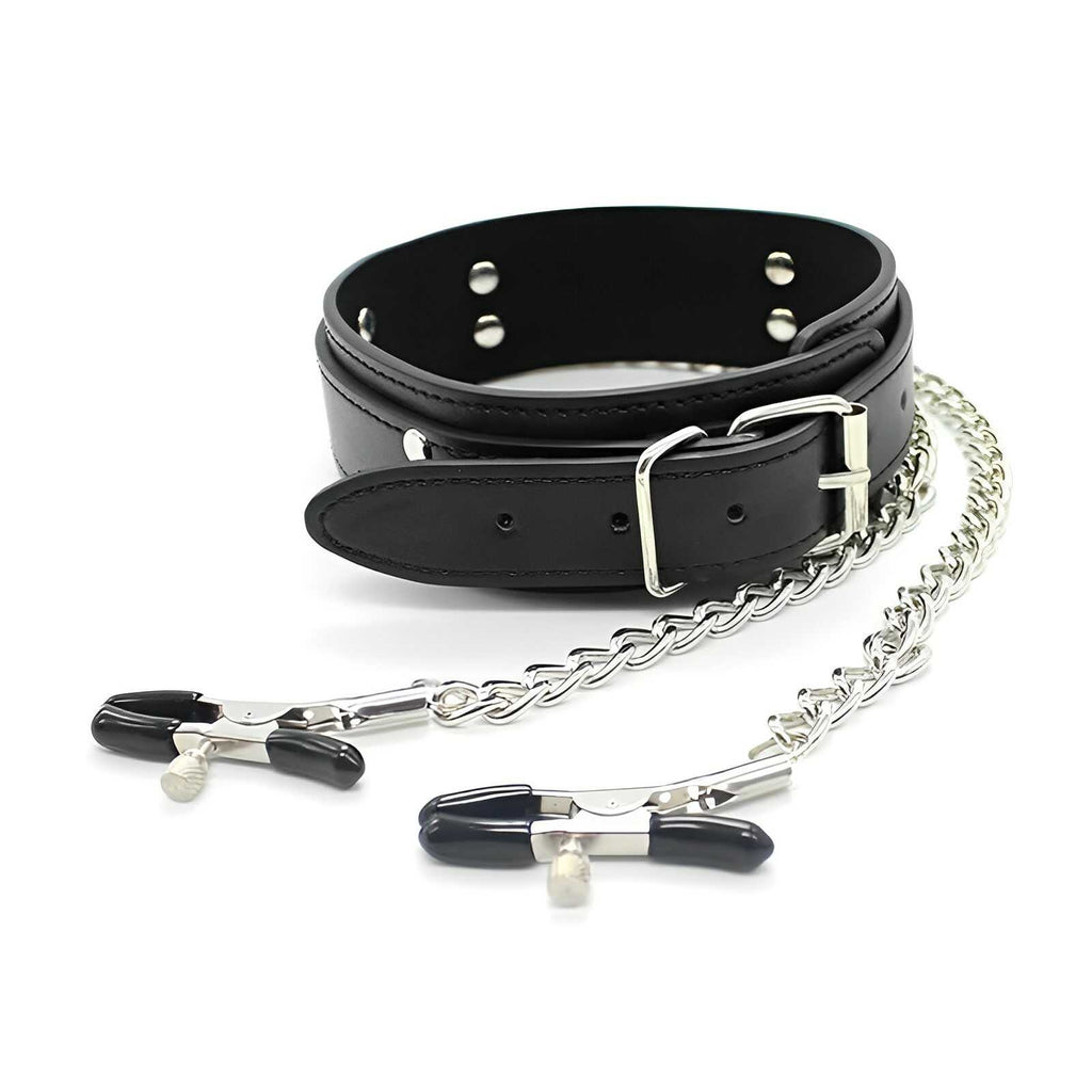 Nippelklemmen Mit Halsband BDSM