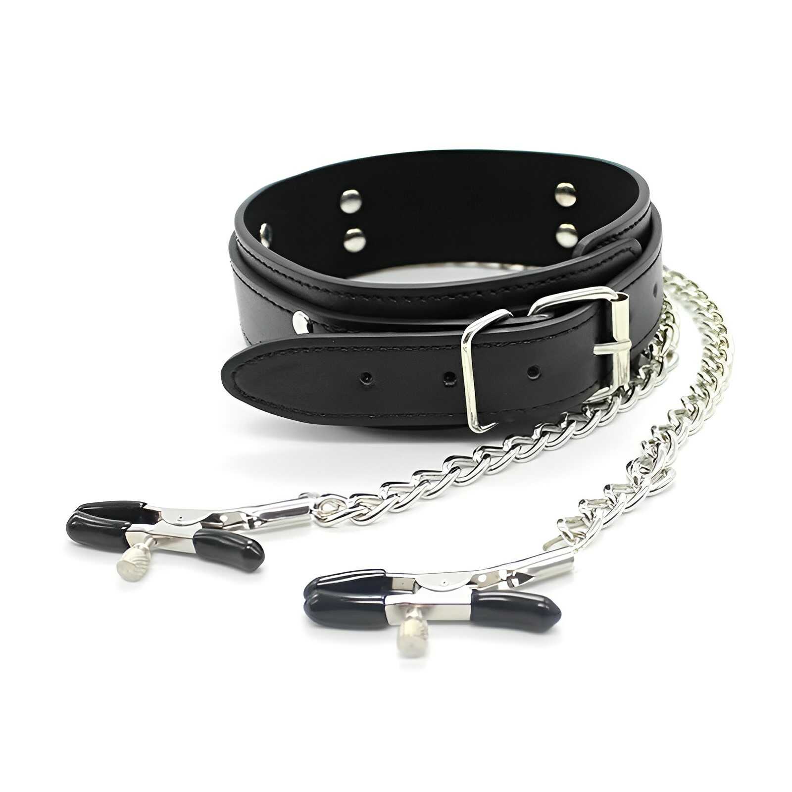 Nippelklemmen Mit Halsband BDSM