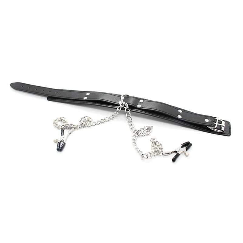 Nippelklemmen Mit Halsband BDSM – Produktansicht 5