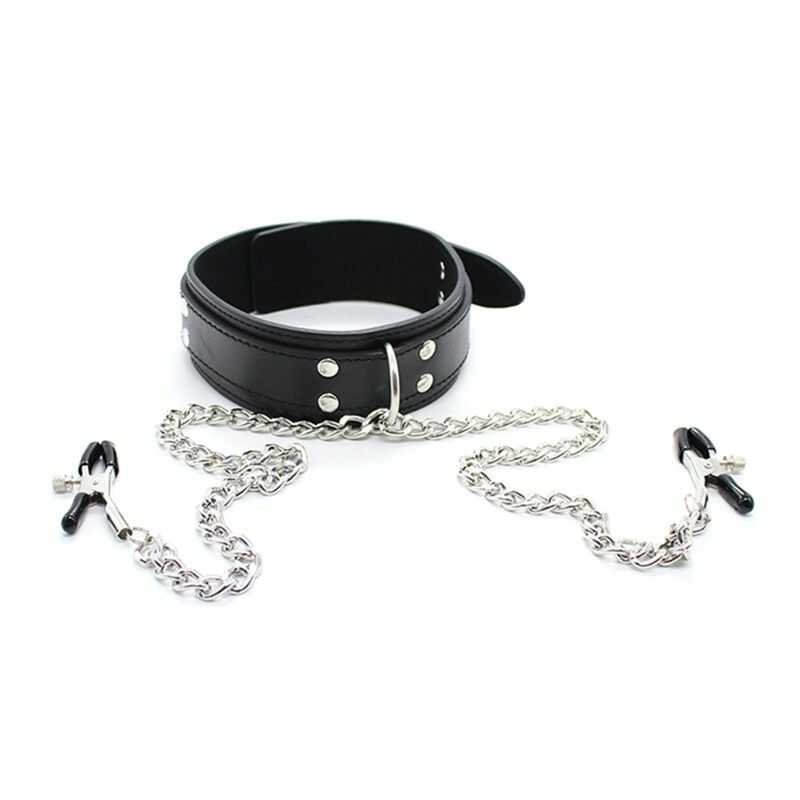 Nippelklemmen Mit Halsband BDSM – Produktansicht 4