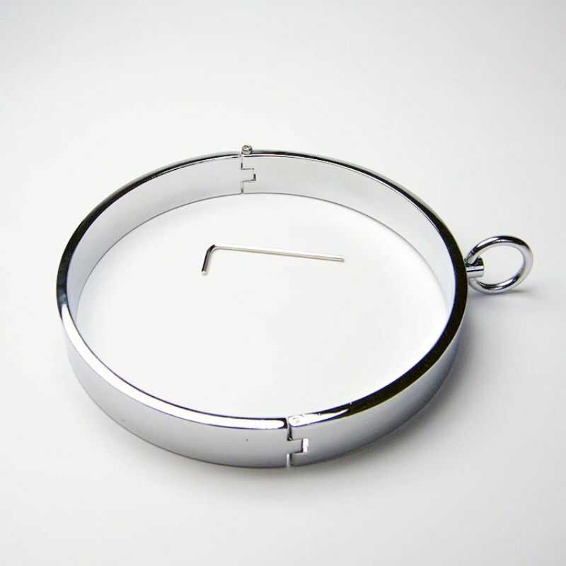 Halsband bdsm flach und metall
