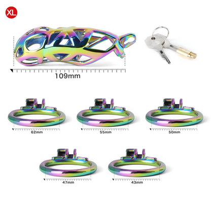 Colorful Edelstahl MAMBA Keuschheitskäfig
