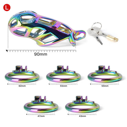 Colorful Edelstahl MAMBA Keuschheitskäfig