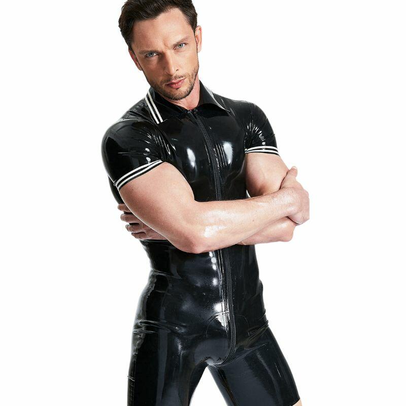 Kurzer Latexanzug Für Herren