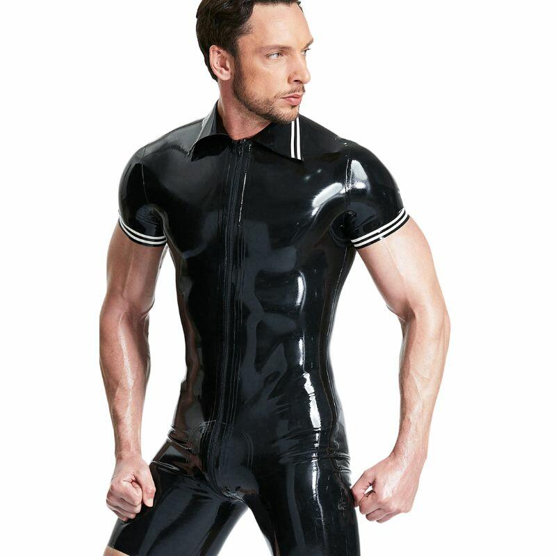 Kurzer Latexanzug Für Herren