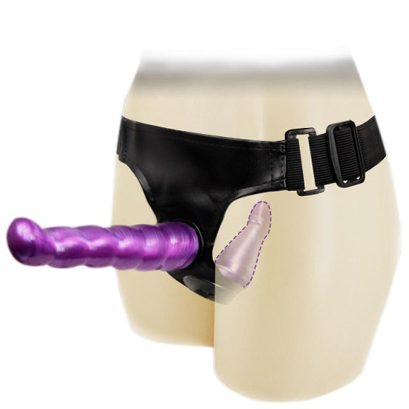 Doppelter Umschnalldildo