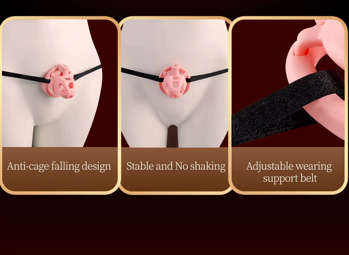 Dule Chastity Cage Set -7