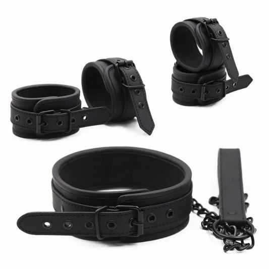 Bdsmhandschellenkragenset – Produktbild