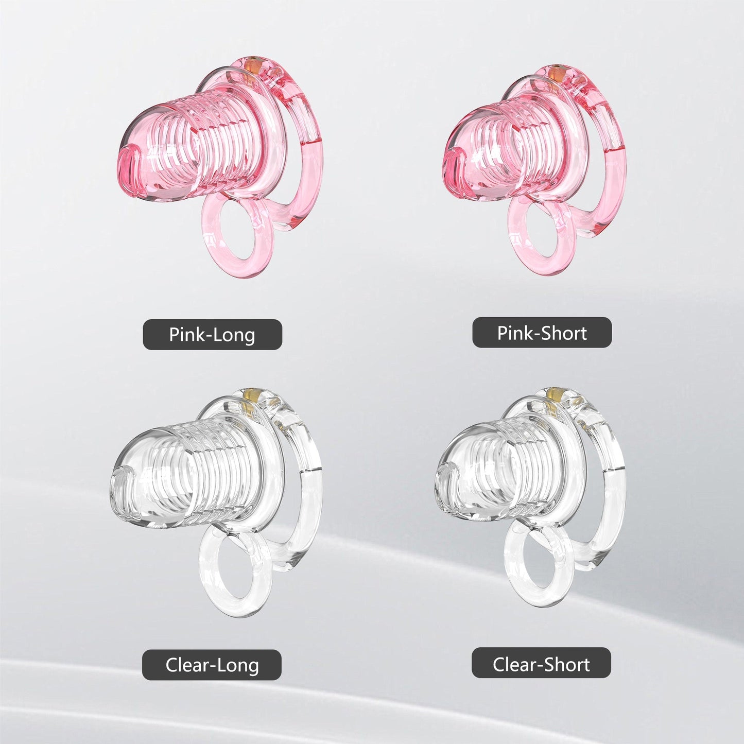 Erweiterbares Silikon Keuschheitskäfig mit Vibrationsplug