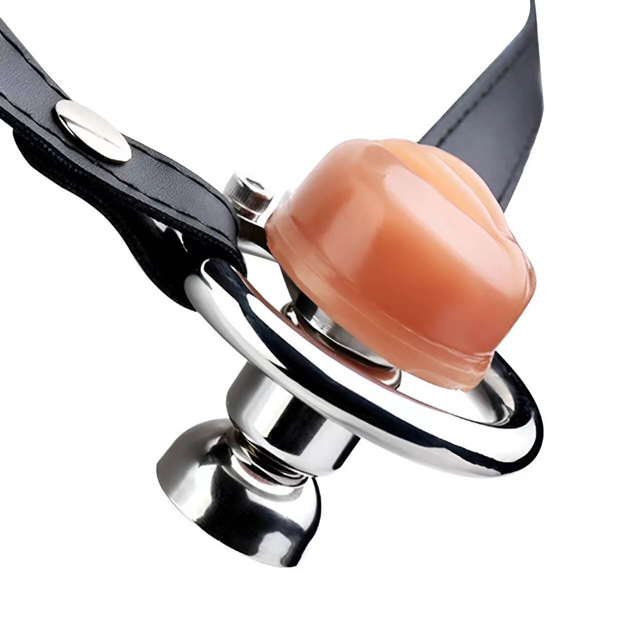 BDSM 412 Silikon Vagina-Optik Edelstahl Keuschheitskäfig