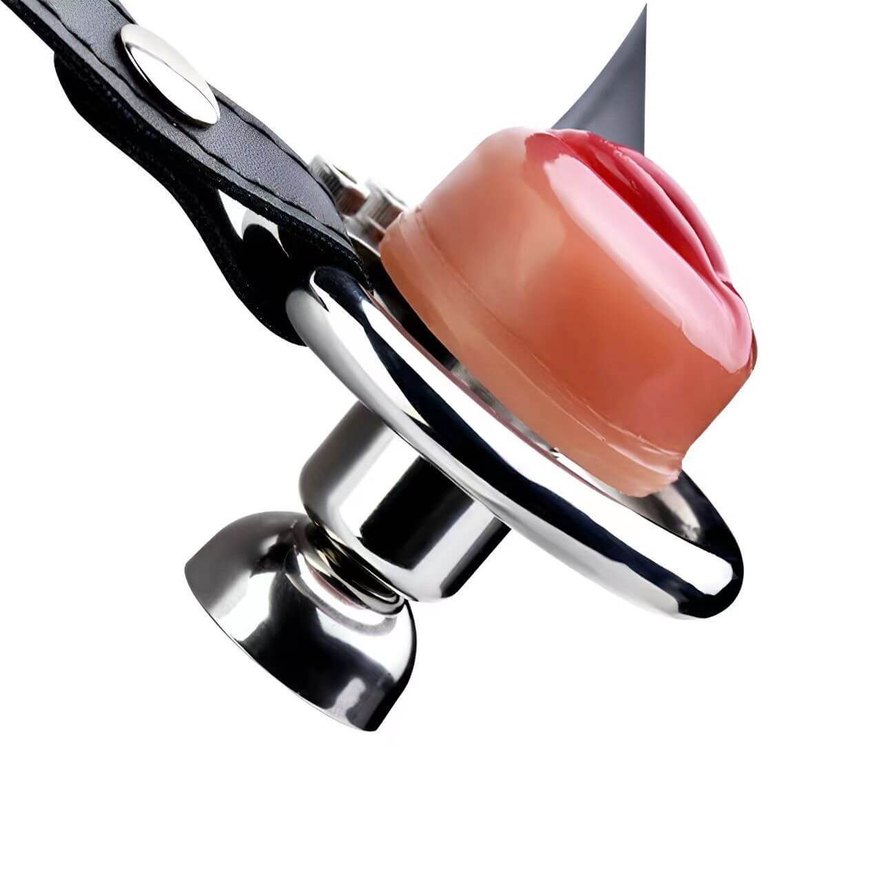 BDSM 412 Silikon Vagina-Optik Edelstahl Keuschheitskäfig