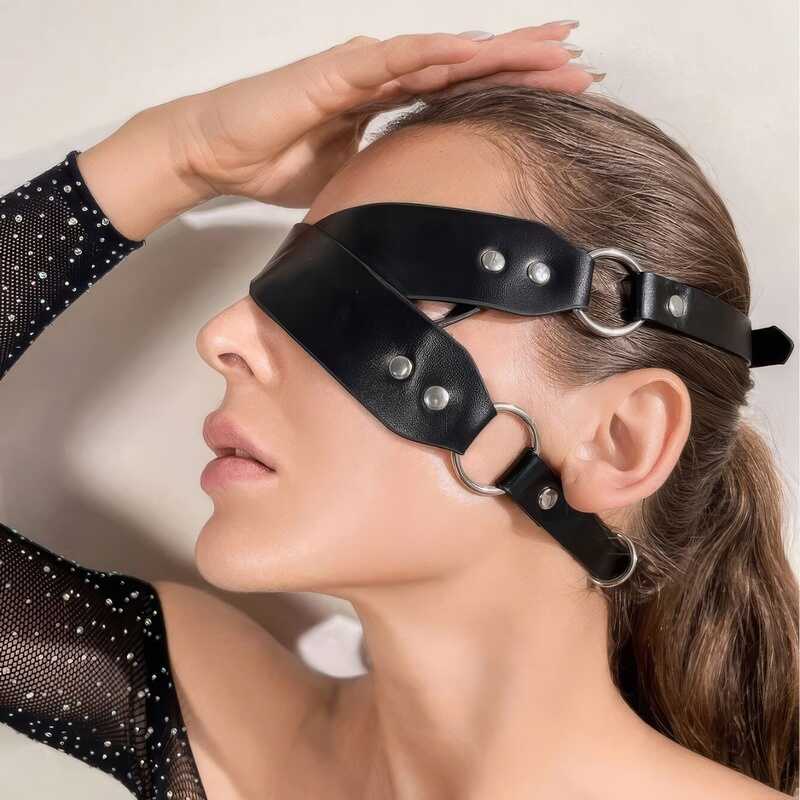 Lederstirnbandmaske BDSM
