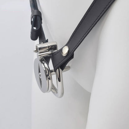 Flach Button Schraube Secret Keuschheitskäfig mit Gürtel