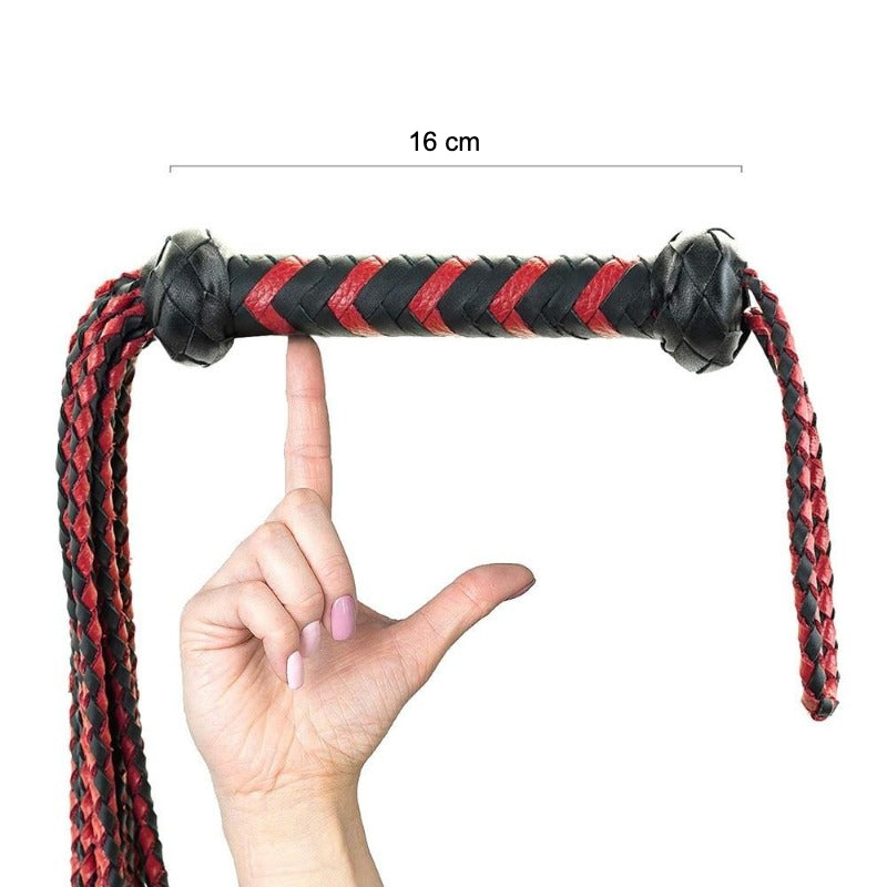 Sm Leder peitsche Rot