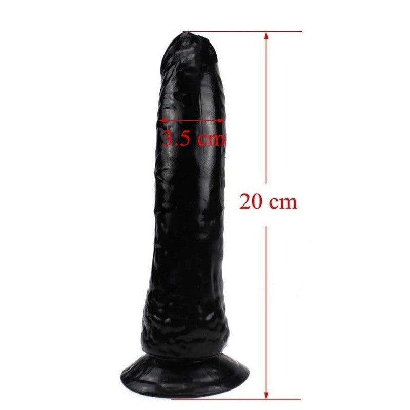 Schwarzer Umschnalldildo