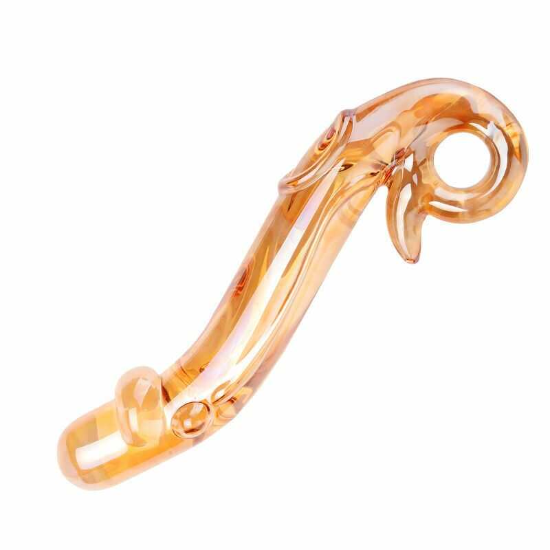 Goldener Glasdildo