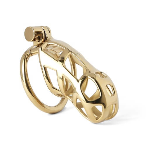 Gold Edelstahl MAMBA Keuschheitskäfig
