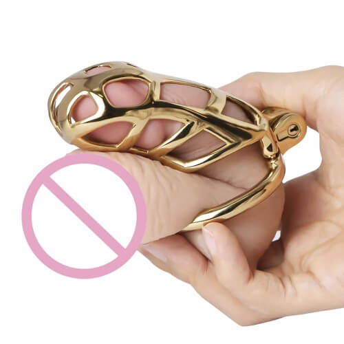 Gold Edelstahl MAMBA Keuschheitskäfig