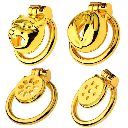 Goldenes Flachmetall Keuschheitsgerät