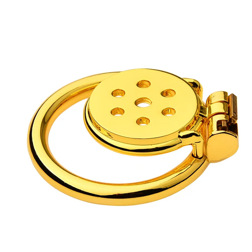 Goldenes Flachmetall Keuschheitsgerät