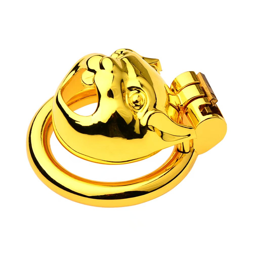 Goldenes Flachmetall Keuschheitsgerät