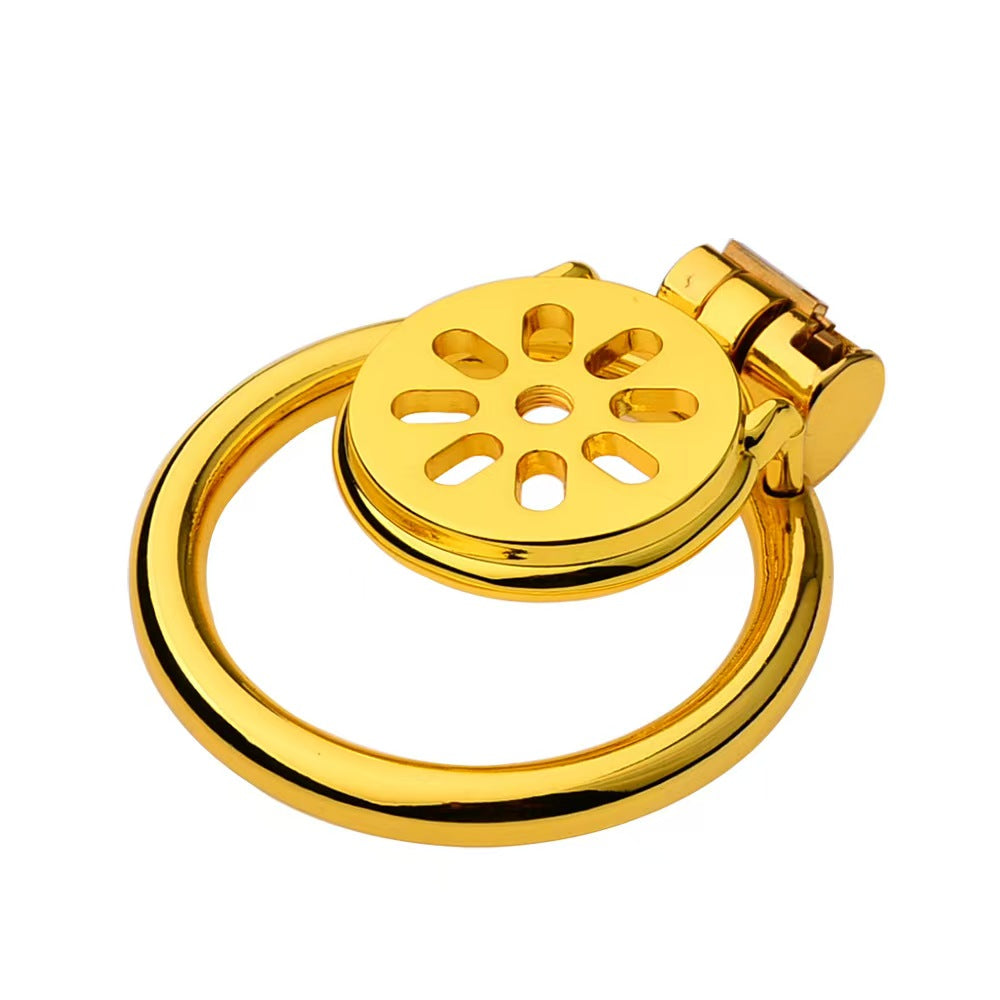 Goldenes Flachmetall Keuschheitsgerät