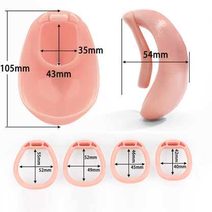 Enclosed Vagina-Optik Hole Design Keuschheitskäfig
