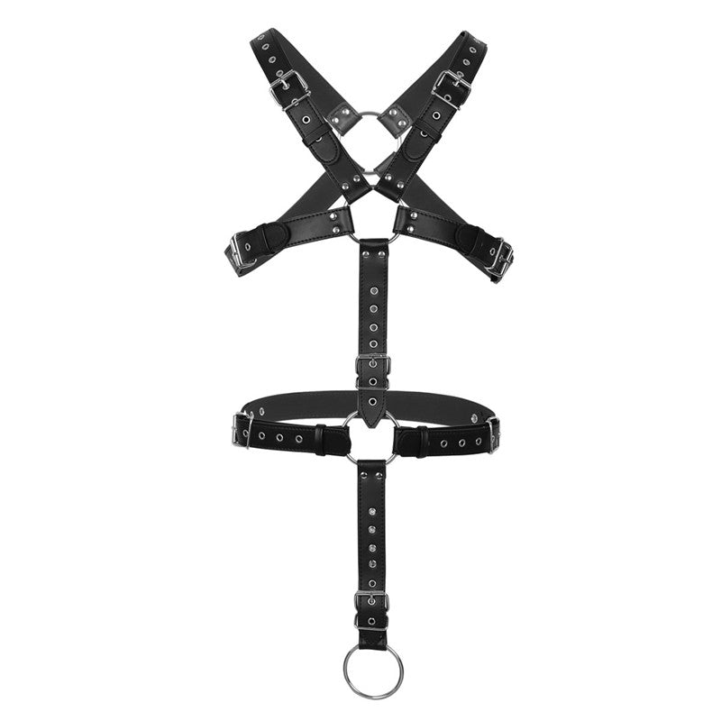 Leder bondage harness Für Herren