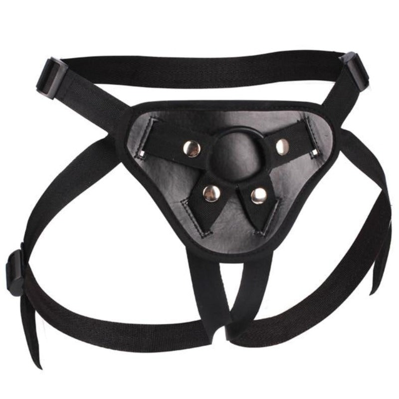 Transparenter Umschnalldildo