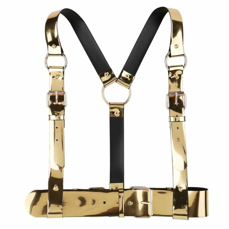 BDSM Harness Silberfarben