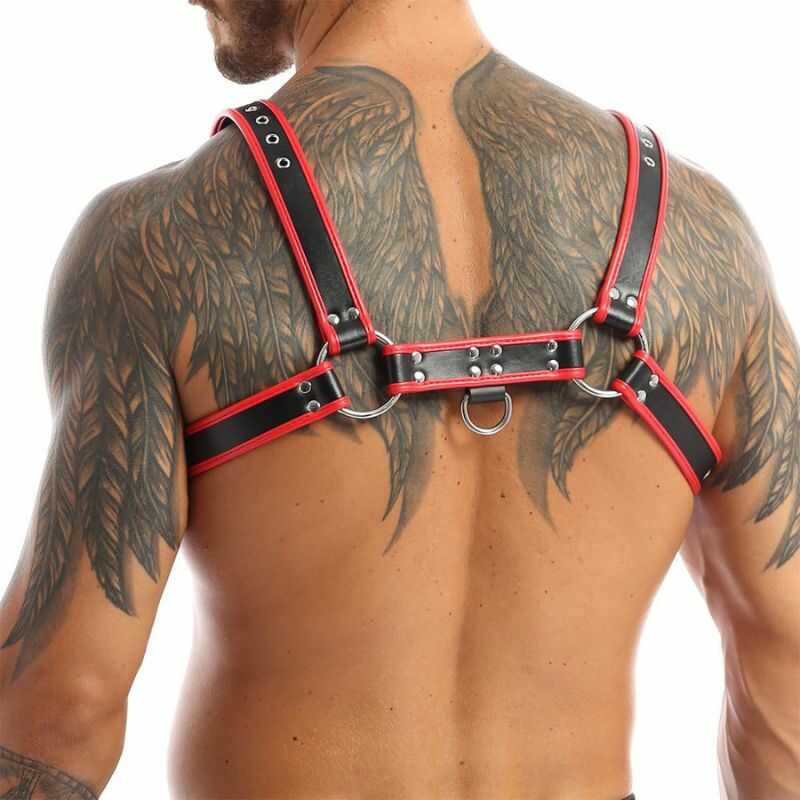 Sexy Männer Harness BDSM Rot