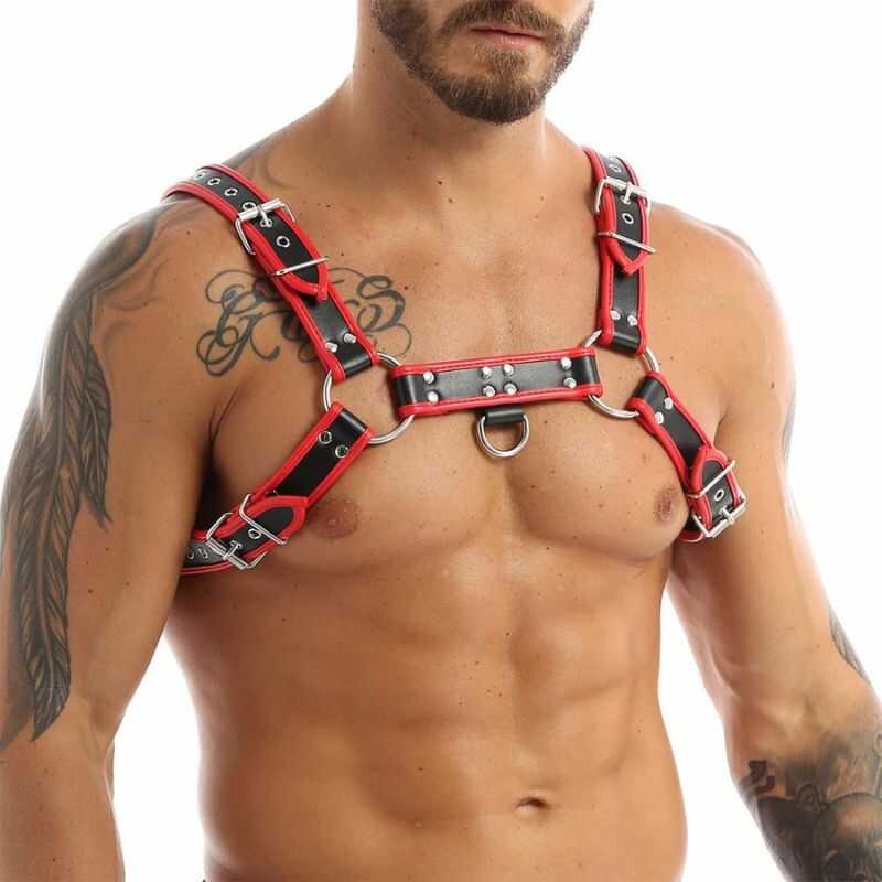 Sexy Männer Harness BDSM Rot