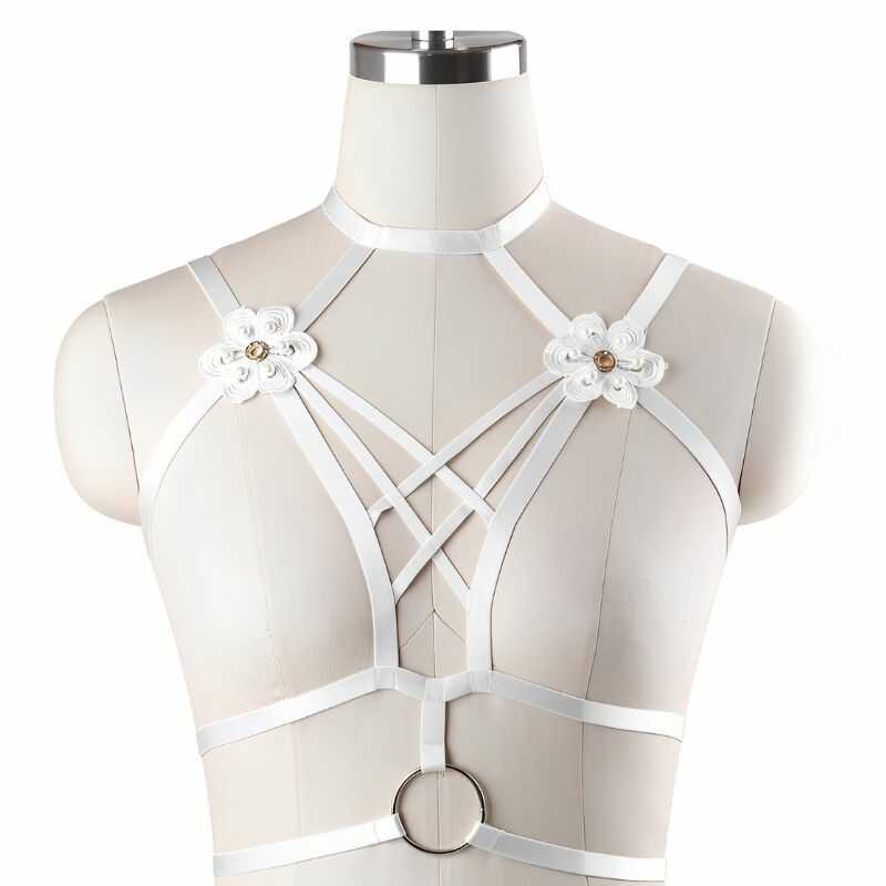 Sexy Blumen BDSM Harness – Produktansicht 2