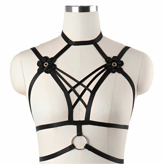 Sexy Blumen BDSM Harness – Produktbild