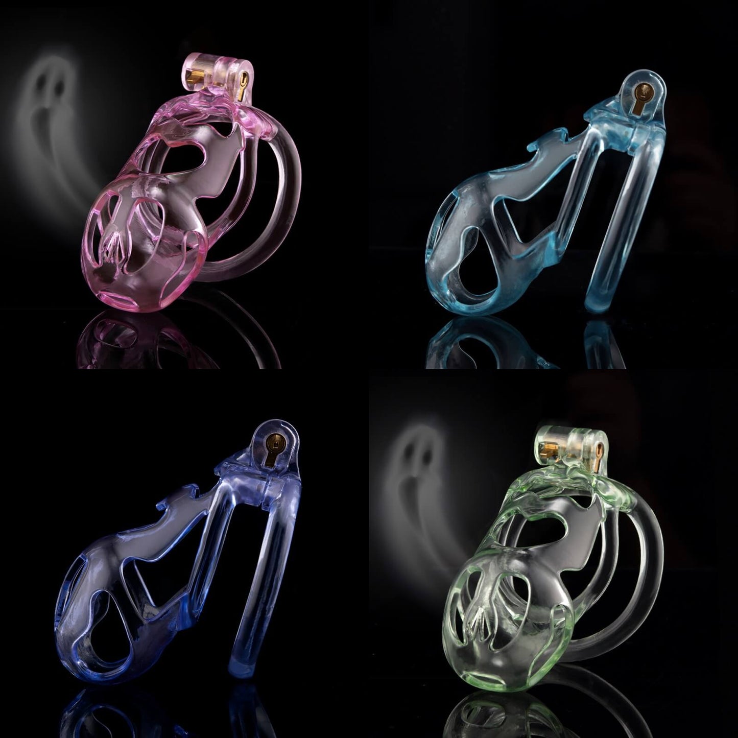 Ice Ghost leicht 3D-gedruckt Keuschheitskäfig