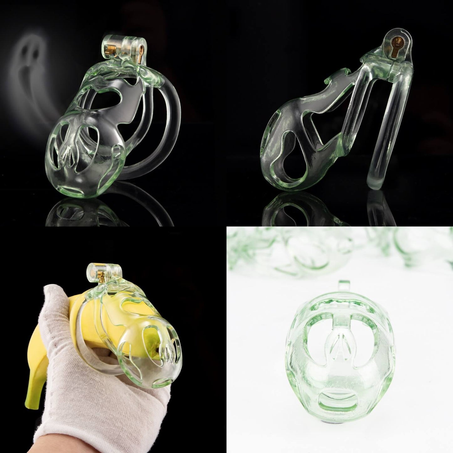 Ice Ghost leicht 3D-gedruckt Keuschheitskäfig