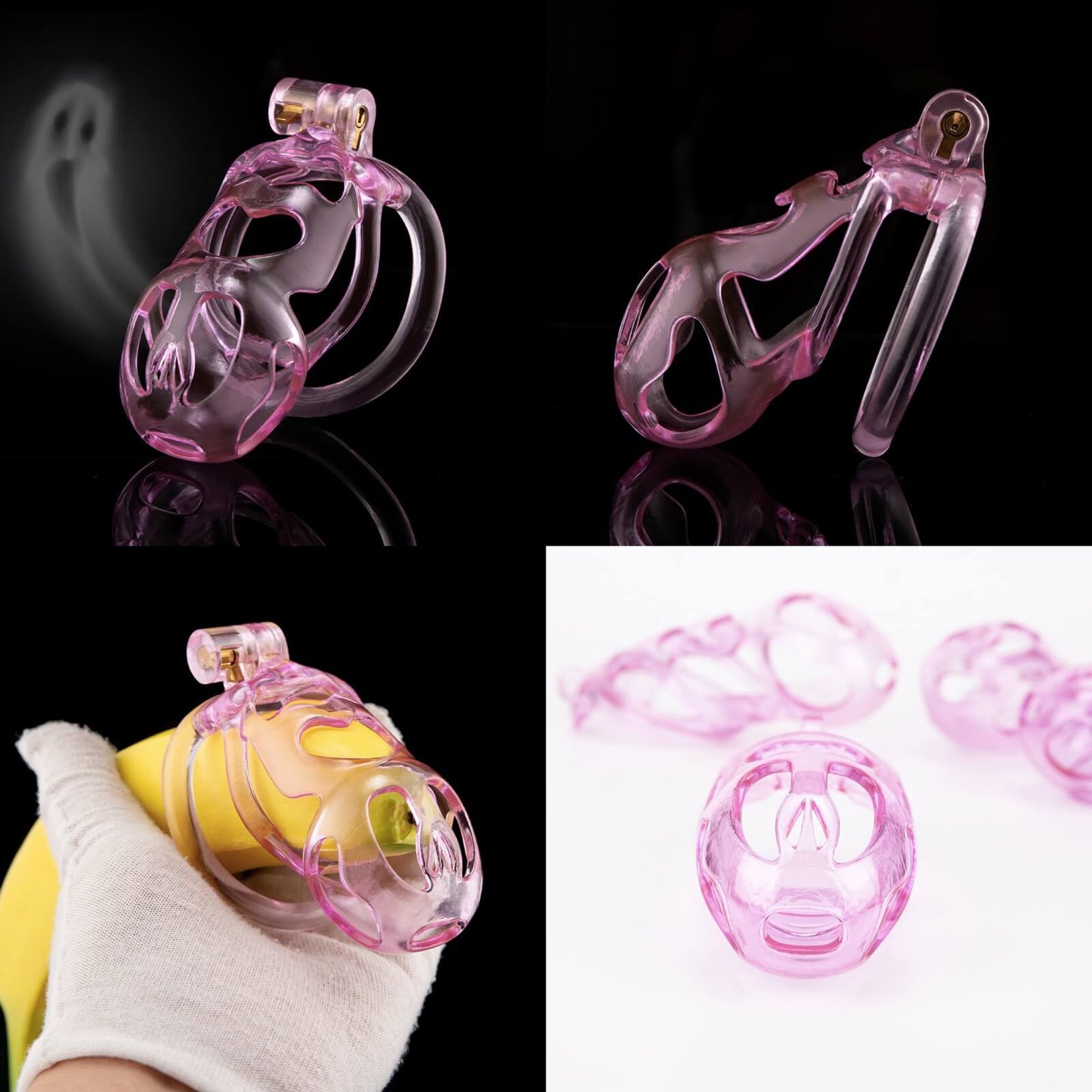 Ice Ghost leicht 3D-gedruckt Keuschheitskäfig