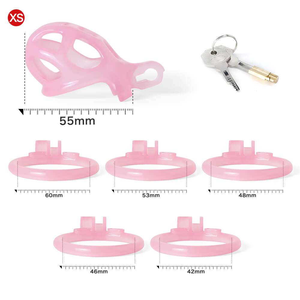 Design Ice Vision Rosa Mamba Keuschheitskäfig