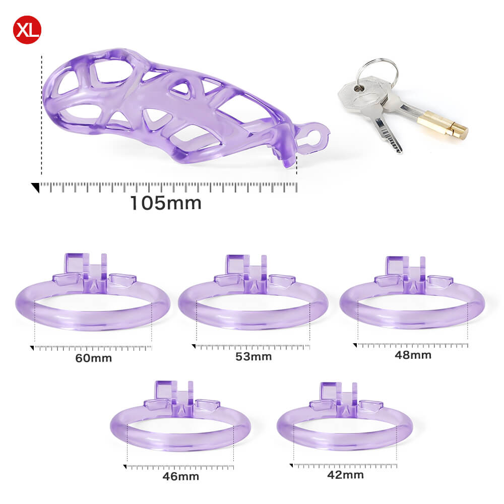Desigh Ice Vision Purple Mamba Keuschheitskäfig