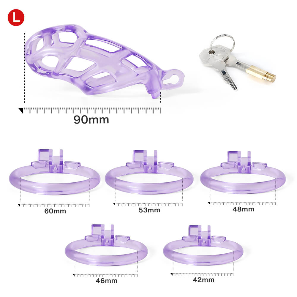 Desigh Ice Vision Purple Mamba Keuschheitskäfig