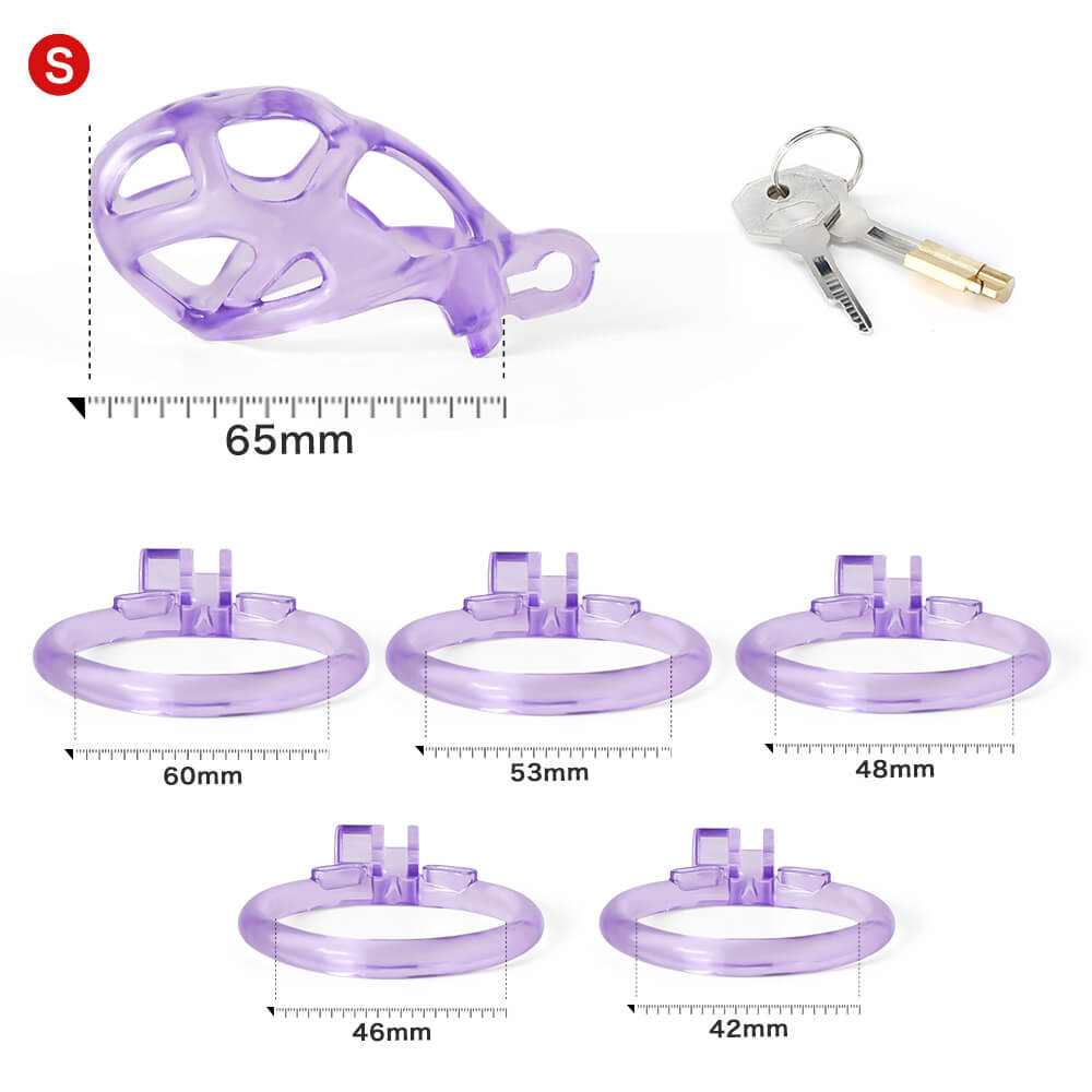Desigh Ice Vision Purple Mamba Keuschheitskäfig