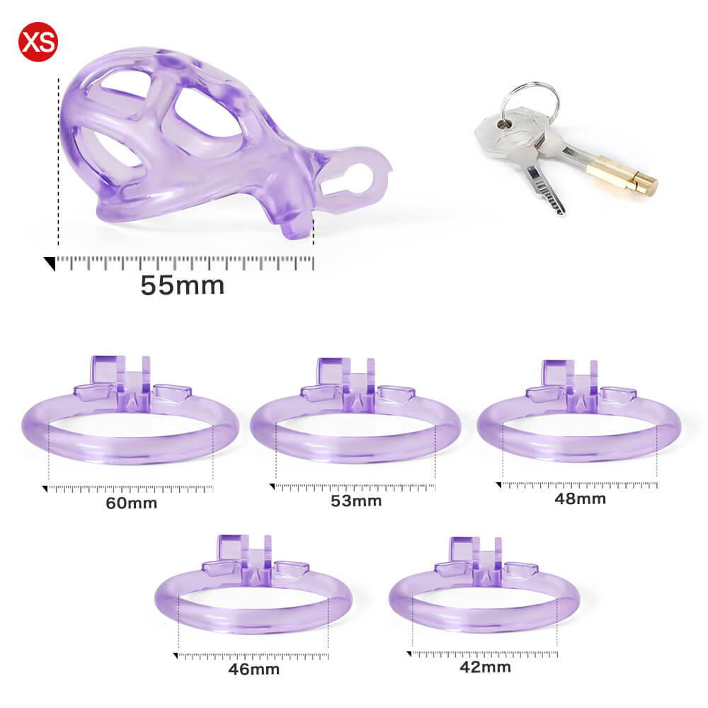 Desigh Ice Vision Purple Mamba Keuschheitskäfig