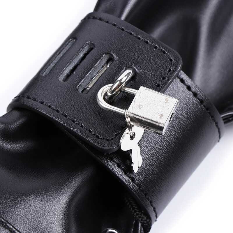 Abschließbare Bondagehandschuhe